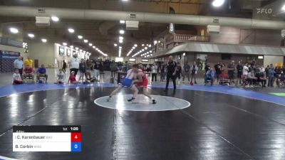 44 kg Rnd Of 16 - Chase Karenbauer, Bad Karma Wrestling Club vs Brian Corbin, Wisconsin