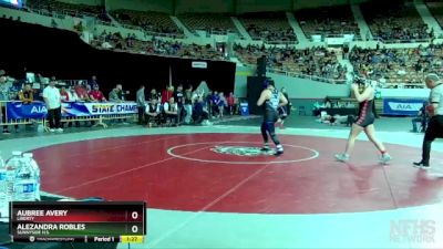 D1-165 lbs Quarterfinal - Aubree Avery, Liberty vs Alezandra Robles, Sunnyside H.S.