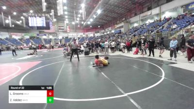 113 lbs Round Of 32 - Louden Grooms, Valentine vs Zack Valdez, NM Bad Boyz