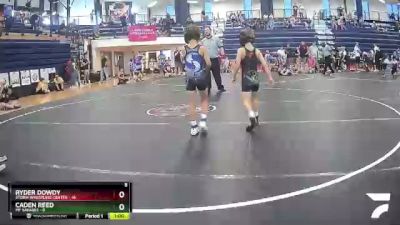 50 lbs Round 2 (8 Team) - Ryder Dowdy, Storm Wrestling Center vs CADEN REED, MF Savages