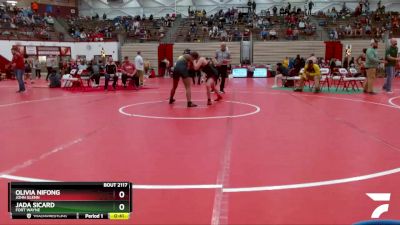 143 lbs Cons. Semi - Jada Sicard, Fort Wayne vs Olivia Nifong, John Glenn