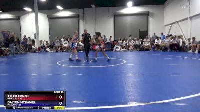 83 lbs Placement Matches (8 Team) - Tyler Conzo, New York vs Dalton McDaniel, Missouri