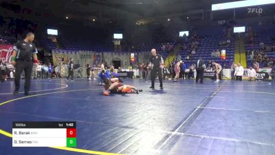 100 lbs Final - Roy Barak, Bishop McCort vs Olympic Serrao, Fox Chapel