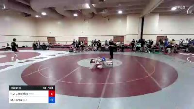 62 kg Rnd Of 16 - Quinten Cassiday, Michigan vs Mathius Garza, Inland Elite Wrestling Club