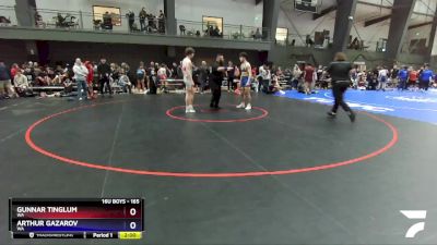 165 lbs Cons. Round 2 - Gunnar Tinglum, WA vs Arthur Gazarov, WA