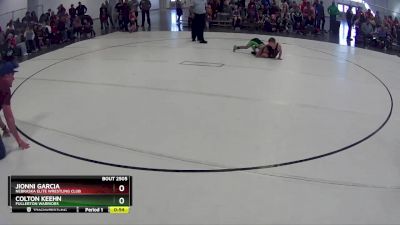 23 lbs Quarterfinal - Jionni Garcia, Nebraska Elite Wrestling Club vs Colton Keehn, Fullerton Warriors