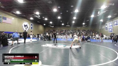 150 lbs Cons. Round 6 - Nathaniel Carrillo, Golden Valley vs Brody Preisendorf, Redwood