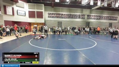 80 lbs Champ. Round 1 - Barrett Guymon, Morgan Wrestling Club vs Caleb Wilde, Empire Battle School