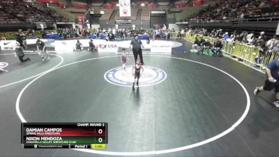 49 lbs Champ. Round 2 - Damian Campos, Spring Hills Wrestling vs Nixon Mendoza, Coachella Valley Wrestling Club