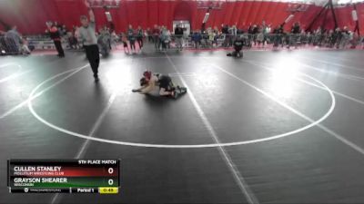 59 lbs 5th Place Match - Grayson Shearer, Wisconsin vs Cullen Stanley, Mollitium Wrestling Club