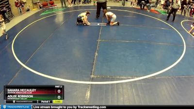 55-65 lbs Cons. Round 1 - Sahara McCauley, Aviator Wrestling Club vs Adlee Robinson, Pahranagat Valley