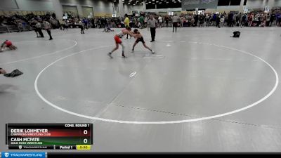 110 lbs Cons. Round 1 - Derik Lohmeyer, Champions Wrestling Club vs Cash Mcfate, Gold Rush Wrestling