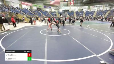 62 lbs Consi Of 8 #2 - Liam Wright, Bear Cave WC vs Melissa Book, Pomona Elite