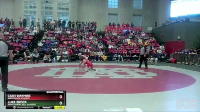 106 lbs Quarterfinal - Luke Brock, Montgomery Bell Academy vs Cash Waymire, Brentwood Academy