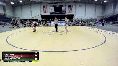 152 lbs Finals (4 Team) - John Woodcock, Tioga Sr HS vs Sixx Cook, Central Valley Academy