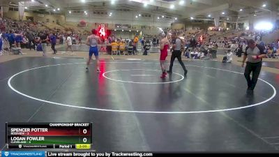 152 lbs Quarterfinals (8 Team) - Logan Fowler, Cleveland vs Spencer Potter, Rossview