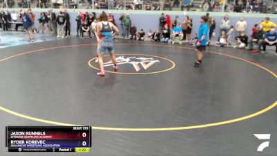 165 lbs Round 1 - Jaxon Runnels, Interior Grappling Academy vs Ryder Korevec, Avalanche Wrestling Association