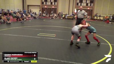 56/60 5th Place Match - Gianna Marmarosa, Immortals vs Blake Mackey, Superior Wrestling Academy