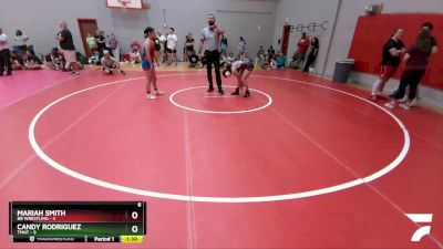 120 lbs Round 1 (6 Team) - Mariah Smith, BB Wrestling vs Candy Rodriguez, TMNT