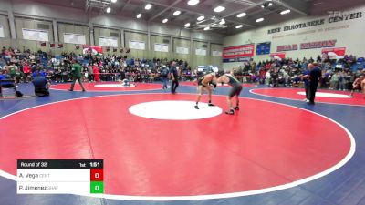 162 lbs Round Of 32 - Armando Vega, Centennial vs Pedro Jimenez, Shafter