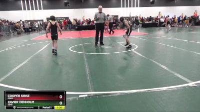 70 lbs Semifinal - Xavier Denholm, SEHS vs Cooper Krise, PGHS