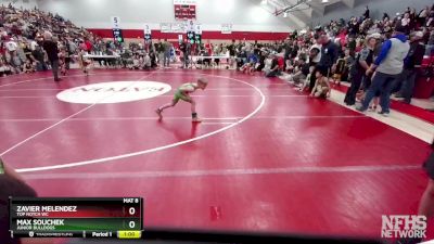 49-49 lbs Round 5 - Max Souchek, Junior Bulldogs vs Zavier Melendez, Top Notch WC