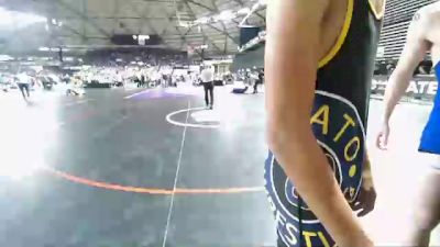 1A 126 lbs Quarterfinal - Christopher Garza Jr, Wapato vs Brock Berger, Deer Park