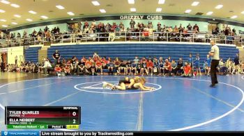 80 lbs Semis (4 Team) - Tyler Quarles, Portage vs Ella Neibert, Indiana Creek