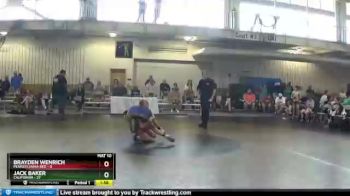 87 lbs Placement Matches (8 Team) - Brayden Wenrich, Pennsylvania Red vs Jack Baker, California