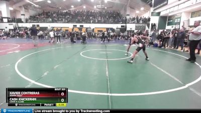 100 lbs Cons. Round 4 - Xavier Contreras, Nampa West vs Cash Knickerhm, Lewis & Clark