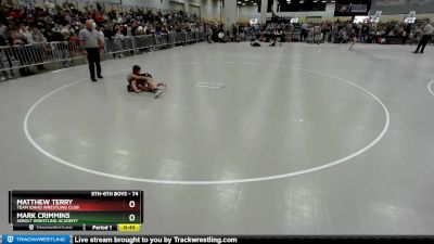 74 lbs Champ. Round 2 - Mark Crimmins, Sebolt Wrestling Academy vs Matthew Terry, Team Idaho Wrestling Club