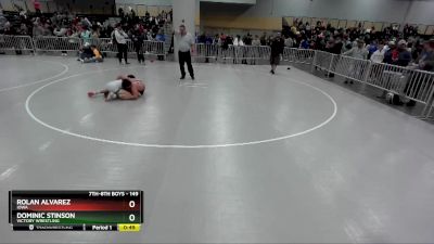 149 lbs Cons. Round 2 - Dominic Stinson, Victory Wrestling vs Rolan Alvarez, Iowa