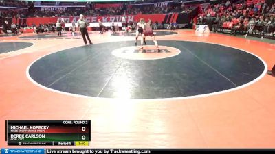 1A 170 lbs Cons. Round 2 - Derek Carlson, Coal City vs Michael Kopecky, Niles (Northridge Prep)