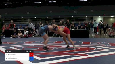 148 lbs Final - Kaili Manuel, MI vs Mishell Rebisch, MI