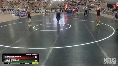 A 126 lbs Champ. Round 1 - Ethan Uhorchuk, Signal Mountain vs Josue Castillo, Greeneville