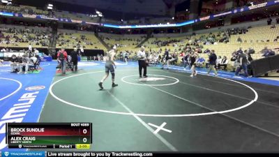 157 Class 4 lbs Champ. Round 1 - Brock Sundlie, Ozark vs Alex Craig, Liberty North