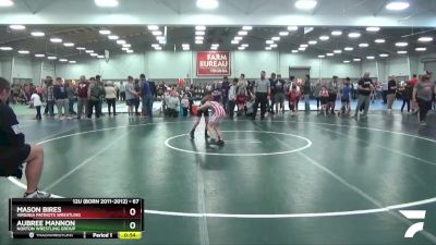 67 lbs Cons. Round 1 - Aubree Mannon, Norton Wrestling Group vs Mason Bires, Virginia Patriots Wrestling