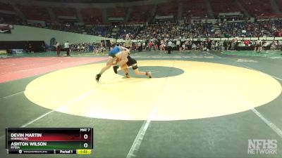 3A-157 lbs Semifinal - Devin Martin, Harrisburg vs Ashton Wilson, Nyssa