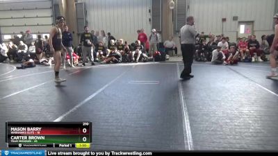 210 lbs Round 2 - Carter Brown, Team Missouri vs Mason Barry, Warhawks Elite