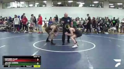 129 lbs Quarterfinal - Hayden Clay, Anchor Bay WC vs Jacob Harris, Holt WC