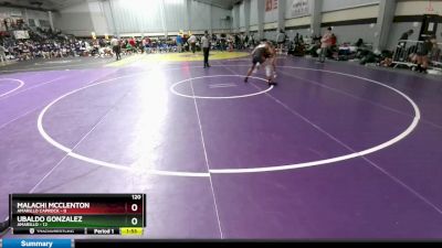 120 lbs Round 1 (16 Team) - Ubaldo Gonzalez, Amarillo vs Malachi McClenton, Amarillo Caprock