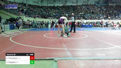 118 lbs Round Of 32 - Champ Thompson, Jenks vs Cole Delgado, Edmond Santa Fe