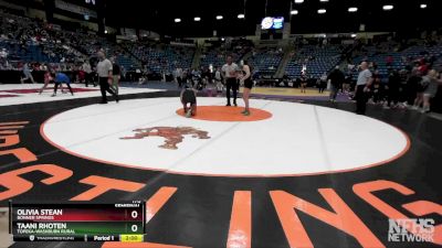 170 lbs Semifinal - TaAni Rhoten, Topeka-Washburn Rural vs Olivia Stean, Bonner Springs