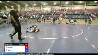 92 lbs Quarterfinal - Trevin Dunn, Sanderson Wrestling Academy vs Nolan Carlson, Champions Wrestling Club