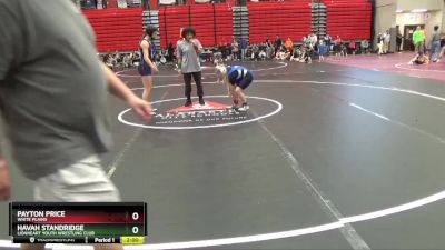 105+ Round 1 - Payton Price, White Plains vs Havah Standridge, Lionheart Youth Wrestling Club