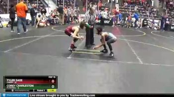 72 lbs Round 3 (4 Team) - Tyler Sage, Linden vs Corey Charleston, Plainwell