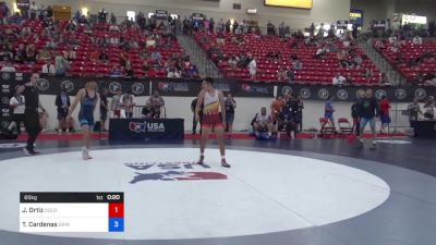 65 kg Cons 32 #2 - Joseph Ortiz, Goldman's Wrestling Academy Of The Rockies vs Travis Cardenas, Grindhouse Wrestling Club