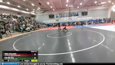 100 lbs Champ. Round 1 - Wes Holman, Glenrock Wrestling Club vs Kaleb Hill, Cody Wrestling Club