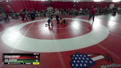 100-103 lbs Round 1 - Ethan Kennedy, Bulls Wrestling Club vs Nya Guzman, Mukwonago Wrestling Club