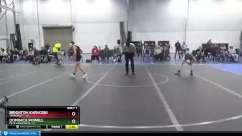 84 lbs Round 1 (8 Team) - Brighton Karvoski, Team Shutt vs Dominick Powell, PA Alliance Blue